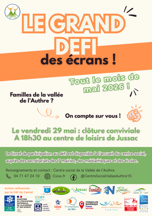 Affiche défi des écrans